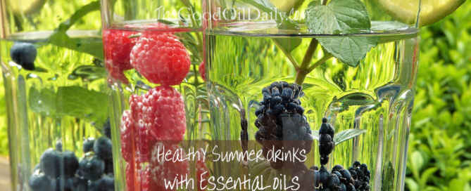 healthy drinks with essential oils, the good oil daily